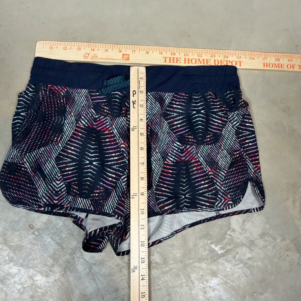 Patagonia Womens Strider Running Shorts Geometric Print Navy Blue 57622 SP18 M - Picture 6 of 6